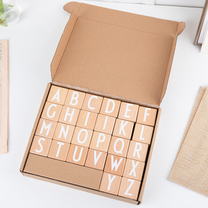 26 chữ cái hình và hanzi Macaron bé chơi và giáo dục đồ chơi Quà Tặng gạch khối xây dựng - Product Image 5