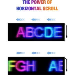 Écran LED flexible 24,8 x 7,9 pouces, étanche IP65, contrôle par application, pour publicité intérieure, vitrine de magasin, voiture - Product Image 3