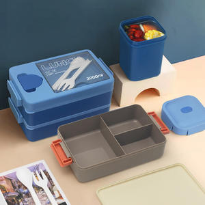 Lonchera de Doble Aislamiento 2025 para Oficina, con Compartimento para Salsas, Bolsa para Estudiantes, Portátil, Apta para Calentar en Microondas - Product Image 4