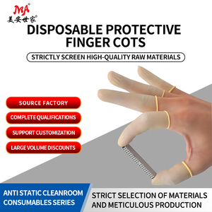 Protège-doigts en latex de qualité industrielle, sans poussière, antistatique et jetable, sans poudre, pour les doigts - Product Image 2
