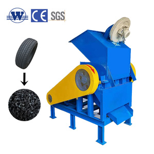 Full Automatic Waste Tire Recycling Machine with Motor High Safety <b>Level</b> Rubber Granule Powder Production <b>Line</b> 1000kg/H - Product Image 1