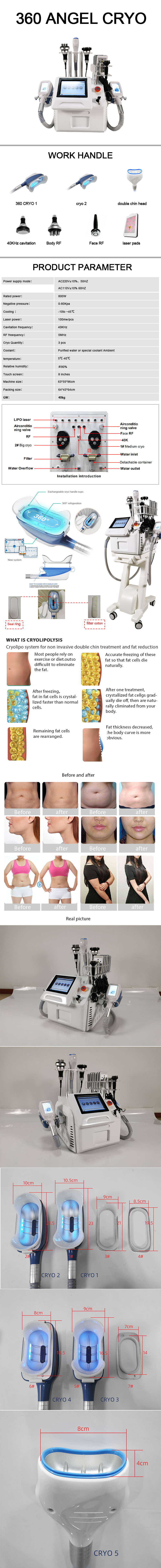 Cryo360 Cryolipolysis Machine Price/ Fat Removal Machine Cryolipolysis/ Cryolipolysis Slimming Machine Fat Freezing