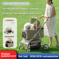 Poussette pour animaux de compagnie JXB en promotion, pliable, légère et durable pour chiens et chats