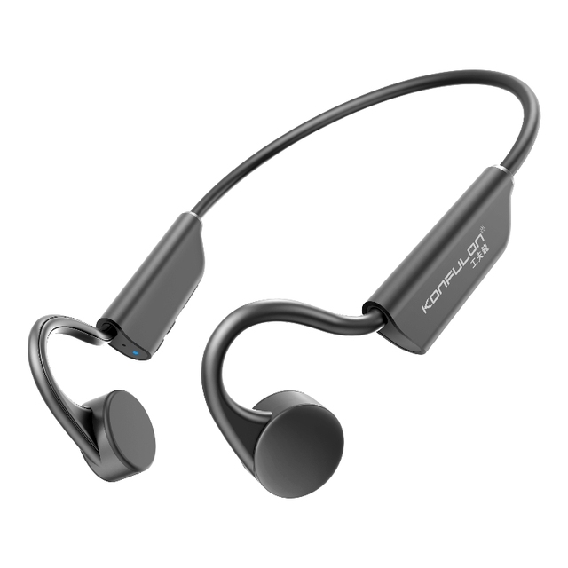 Konfulon Open Ear Design BT5.3 Wireless IPX5 Waterproof Bone Conduction Sports Headphone Noise Reduction Neckband Earphones