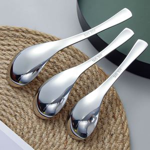 304 Stainless Steel Thickened Earl Kids Dessert Hotel Serving Home Soup Western Dining <b>Spoon</b> - Product Image 2
