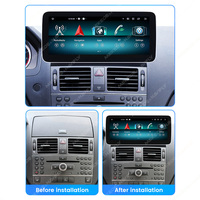 MEKEDE GPS Navigasi Layar Sentuh Android Pemutar Musik Mobil 8core WiFi 12+512G untuk Benz C W204 2008-2010 NTG 4.0
