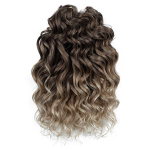 Extensiones de Cabello Sintético de 24 Pulgadas con Ondas Sueltas, Trenzas de Ganchillo, 3 Piezas, 300g, Resistentes a Altas Temperaturas, Precio de Fábrica - Product Image 2