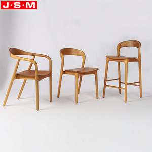 Tabouret de <span class=keywords><strong>bar</strong></span> en bois à dossier haut extérieur de nouveau <span class=keywords><strong>style</strong></span> avec teck sud-américain - Product Image 4