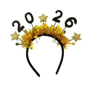 Decorazioni <span class=keywords><strong>per</strong></span> la Festa di <span class=keywords><strong>Capodanno</strong></span> 2026, Fascia <span class=keywords><strong>per</strong></span> Capelli a Strisce Oro e Argento con Fibbia Nera e Oro, Cappello <span class=keywords><strong>per</strong></span> Bicchiere di Vino Natalizio Molto Venduto - Product Image 4
