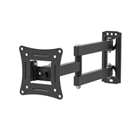 Braket Dinding TV LCD VESA 100mm 15-32 Inch, Dudukan TV Lipat Lengan Panjang Putar Penuh Gerakan