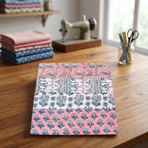 Tela de Algodón Estampada con Flores Rosas de Primera Calidad, Textil Tradicional Indio para Confección de Vestidos, Ropa de Moda y Decoración del Hogar - Product Image 1