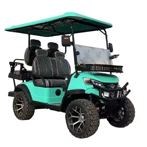ELECTRIC GOLF CART 4+2 SEATS GO KARTS WITH DISC BRAKE