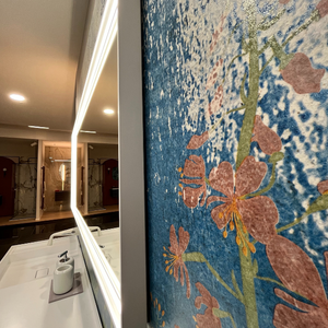 <span class=keywords><strong>Specchio</strong></span> LED Rettangolare Moderno per <span class=keywords><strong>Bagno</strong></span> con Cornice Sottile Bianca, Striscia Luminosa Integrata su Quattro Lati, Illuminazione Uniforme Senza Ombre - Product Image 5