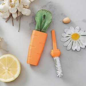 Éponge TPR <span class=keywords><strong>de</strong></span> brosse <span class=keywords><strong>de</strong></span> nettoyage <span class=keywords><strong>de</strong></span> tasse et <span class=keywords><strong>de</strong></span> bouteille multifonctionnelle <span class=keywords><strong>de</strong></span> haute qualité pour les couvercles concaves d'écart nettoyant la vente d'usine - Product Image 1