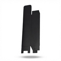 Boîte rigide en carton noir mat personnalisable pour cosmétiques et huiles essentielles, impression UV, logo, design quadricolore