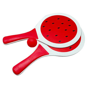 Pagaies de plage/raquettes de tennis <span class=keywords><strong>promo</strong></span> écologiques-marque personnalisée, fournitures de fête de plage, bois de peuplier pour la durabilité - Product Image 5