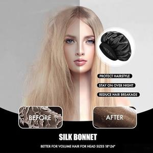 <span class=keywords><strong>Bonnet</strong></span> de nuit élégant et luxueux en satin de soie, <span class=keywords><strong>bonnet</strong></span> de sommeil double couche en soie pour hommes et femmes, <span class=keywords><strong>bonnet</strong></span> doux doublé de satin pour cheveux bouclés - Product Image 5
