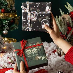 ชุดกระดาษห่อของขวัญคริสต์มาสขนาด50*70ซม. กระดาษห่อ6ชิ้น - Product Image 6