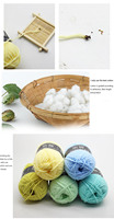 Fil de coton turc en gros au kilogramme, fil mélangé pour le tricot