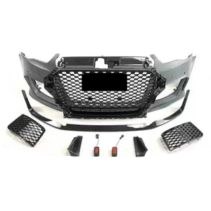 Kit Carrozzeria Più Venduto Paraurti Anteriore con Griglia a Nido d'Ape per <span class=keywords><strong>Audi</strong></span> <span class=keywords><strong>A3</strong></span> S3 8V Aggiornamento a RS3 <span class=keywords><strong>2014</strong></span> 2015 2016 - Product Image 4