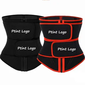 HEXIN Top Selling Women Neoprene Private Label Double Band Waist Trainer Women 10 Steel Bone Waist Trimmer