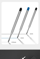 Stylo de détection de métaux ZAX, type à pression, stylo rechargeable pour les audits d'usine, stylo à bille à base d'huile personnalisable