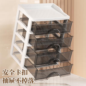 صندوق تخزين مستحضرات التجميل من مادة البولي بروبيلين، منظم للعناية بالبشرة لطاولة الزينة، درج متعدد الاستخدامات للقرطاسية على سطح المكتب في غرف النوم - Product Image 4