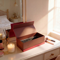 Boîte en papier personnalisée avec logo, en matériaux recyclés écologiques, emballage de luxe pour parfums, petits cartons pliables pour soins de la peau