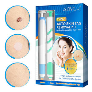ALIVER-Kit de eliminación de etiquetas 2 en 1 para la piel, herramientas de reparación pequeñas y grandes, parche eliminador de verrugas, acné, espinillas, lápiz eliminador de etiquetas para la piel - Product Image 5