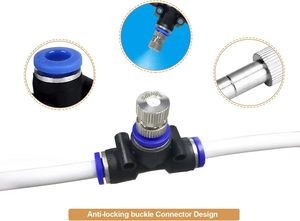 YUJIA SDC048 système de refroidissement par brumisation 15M buses de brouillard en acier inoxydable 1/4 "vitesse du ventilateur Variable à faible bruit 50ft <span class=keywords><strong>tuyau</strong></span> extérieur - Product Image 3