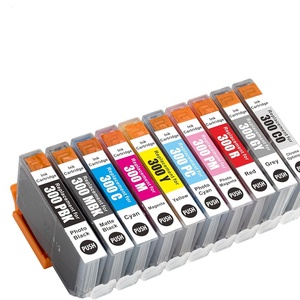 Cartouche d'encre pigmentée compatible Supercolor PFI-300 PFI 300 PFI300 Premium pour imprimante Canon ImagePROGRAF PRO-300 - Product Image 1