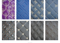 Vente flash - Rouleau de simili cuir imperméable, élastique, brodé, matelassé, ignifuge pour sièges de voiture, intérieur automobile, sellerie