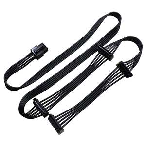 สายเคเบิลสำหรับไดร์เวอร์ SATA 6ขาเป็น4X สำหรับ RM1000X Hx1200โจรสลัด RM750X <span class=keywords><strong>RM850X</strong></span> - Product Image 5