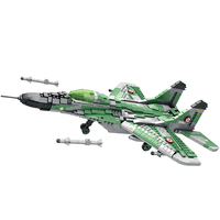 Reobrix 33024 MIG-29, Modelo de Avión de Combate, Juego de Bloques de Construcción Militares, MOC, Bloques de Partículas Pequeñas, Juguetes para Niños, Regalo de Cumpleaños
