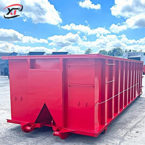 ตู้คอนเทนเนอร์เหล็กสำหรับงานก่อสร้าง ขนาดทุกขนาด รับผลิตตามแบบ (OEM) สำหรับรถพ่วงบรรทุกขยะ รูปทรงสี่เหลี่ยมผืนผ้า สำหรับเก็บเศษเหล็ก - Product Image 3