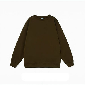 400GSM Heavyweight French Terry sudadera 100% algodón de gran tamaño Unisex pulóver logotipo personalizado otoño sólido liso teñido Streetwear - Product Image 2