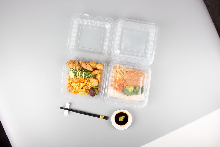 Klappbox Aus Kunststoff – 10,6 X 3,8 X 3,2 Cm, 50 Stück, Transparent, Wiederverwendbar