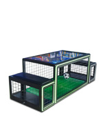 Mini-Table de Football de Table Interactif d'Arcade pour 2 Joueurs, Entraînement de Réflexe Rapide, en Plastique, pour Hommes