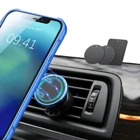 Flexible Phone Holder Wholesale Flexible Mobile Phone Mount Car Vent Universal 360-degree Swivel Mini Metal Magnetic Car Phone Holder