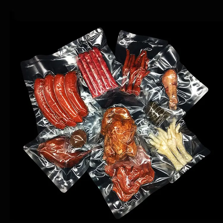 Heat Seal Food Packaging Vacuum Sealing Plastic Bags Food Packing Vacuum Bags