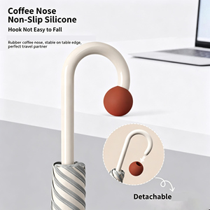 Paraguas Promocional de 6 Varillas con Punta Curva en Forma de J, Apertura Automática, Mango Largo, Resistente a la Intemperie, Venta al Por Mayor - Product Image 2