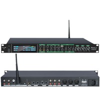 Processeur de réverbération DSP professionnel 6 canaux pour karaoké, 8 effets de réverbération, déphaseur de fréquence numérique, Bluetooth 5.0, anti-retour