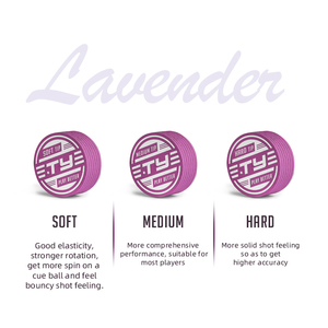 TY Lavender Original 14mm High Quality Billiard Cue Stick Tip Low Deflection High-Elasticity for Pool <strong>Carom</strong> 2025 Accessories - Product Image 4