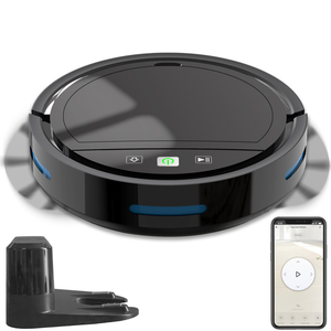 شحن سريع مكنسة كهربائية تويا الصغيرة الروبوتية لتنظيف المنزل شفط عالي بقوة 2500PA مع منصة شحن - Product Image 4