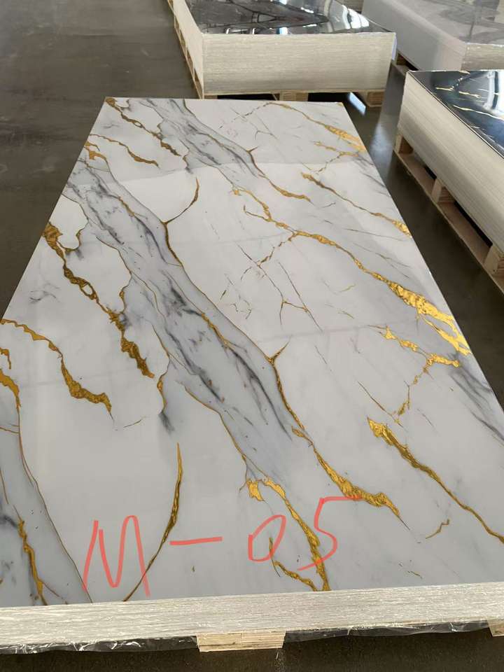 Modern PVC Wall Panels Indoor Decoration Waterproof Marble Bathroom ...