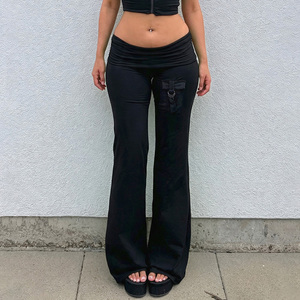 Pantalon de yoga taille haute extensible Y2K Hot Girl avec poches cargo, polyvalent et décontracté pour femme - Product Image 4