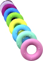 Anneau de dentition en Silicone rond sans Bpa pour bébé, collier d'allaitement, pendentif de perles, soulage la douleur, 10 pièces