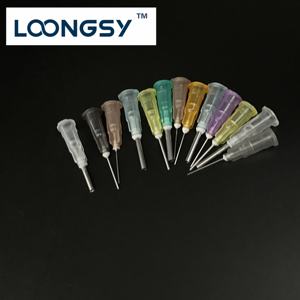 KK Bayonet 1/4 "plastik baja tahan karat 16G 18G 20G 22G 24G 25G ujung tumpul mengeluarkan lem jarum industri jarum sekali pakai - Product Image 3