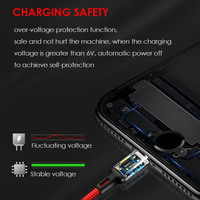 Harga Pabrik Termurah dengan Kualitas Terbaik Kabel Pengisi Daya USB 3 in 1 Nylon Multi Charger Light Micro Type C untuk Ponsel Android