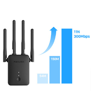 Repetidor WiFi de alta potencia LV-WR42Q de cuatro antenas y 300 Mbps – Amplificador de señal y extensor de alcance para router inalámbrico L436 - Product Image 5